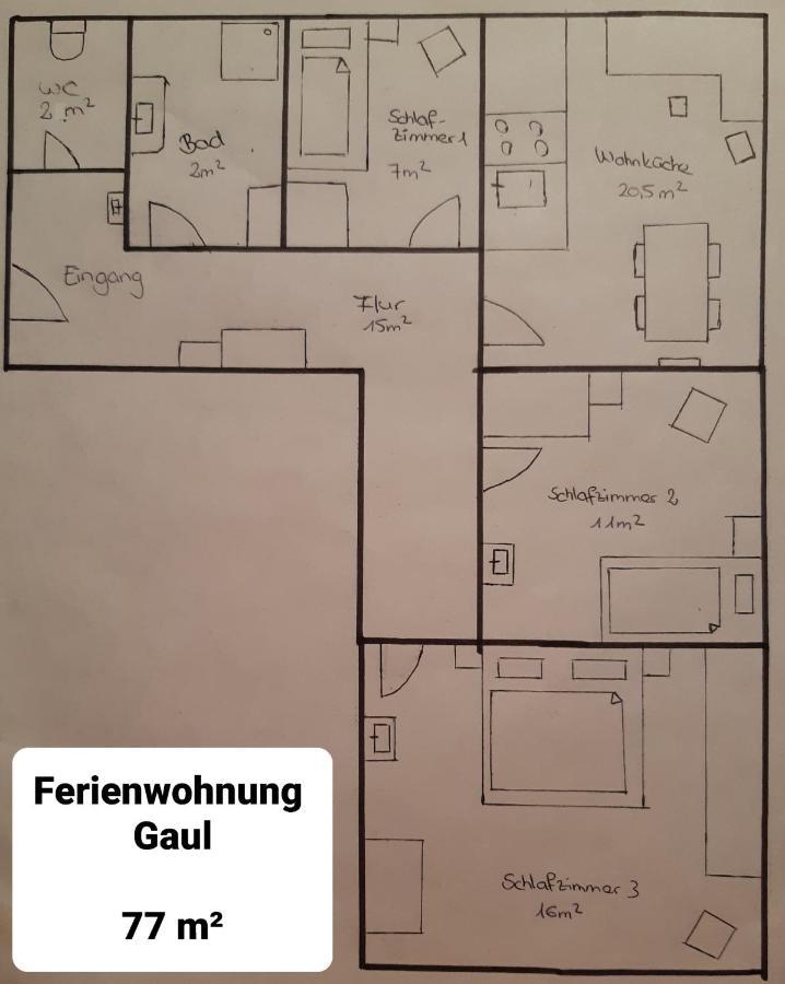 ריאדנבורג Ferienwohnung Gaul מראה חיצוני תמונה
